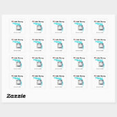 Sticker Carré Ouragan Ian 2022 Floride Survivant fort (Feuille)