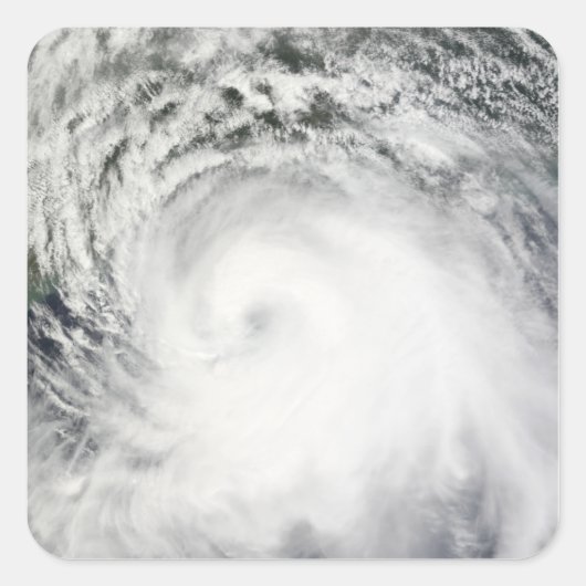 Sticker Carré Ouragan Ike 6 (Devant)