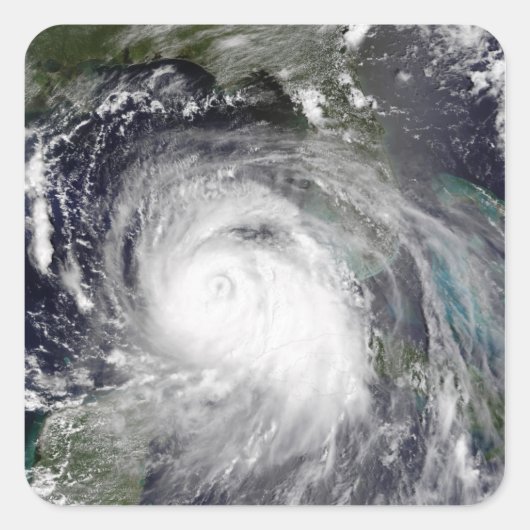 Sticker Carré Ouragan Katrina 3 (Devant)