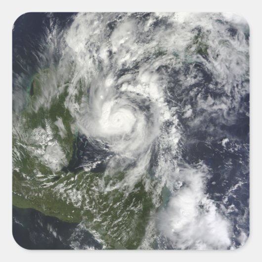 Sticker Carré Ouragan Paula (Devant)