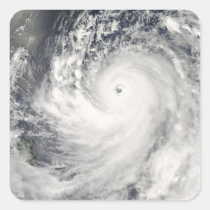 Sticker Carré Ouragan superbe Homme-YI