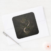 Sticker Carré Ouroboros - Dragon d'Infini (Enveloppe)