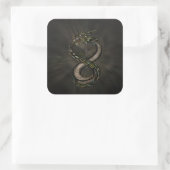 Sticker Carré Ouroboros - Dragon d'Infini (Sac)