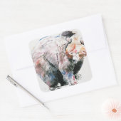 Sticker Carré Ours (Enveloppe)