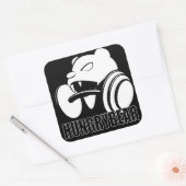 Sticker Carré Ours affamé (Enveloppe)