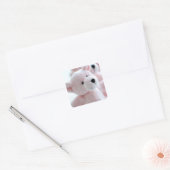 Sticker Carré Ours de bébé (Enveloppe)