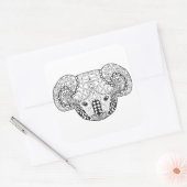 Sticker Carré Ours de koala inspiré (Enveloppe)
