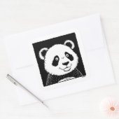 Sticker Carré Ours géant Panda (Enveloppe)