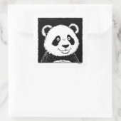 Sticker Carré Ours géant Panda (Sac)