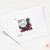 Sticker Carré Ours Jingle (Enveloppe)