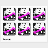 Sticker Carré Ours Mal (Feuille)