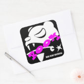 Sticker Carré Ours Mal (Enveloppe)