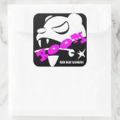 Sticker Carré Ours Mal (Sac)