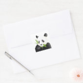 Sticker Carré Ours Panda (Enveloppe)