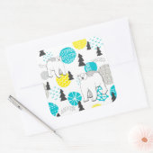 Sticker Carré Ours polaire (Enveloppe)