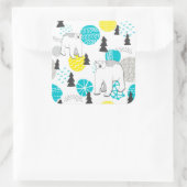 Sticker Carré Ours polaire (Sac)