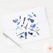 Sticker Carré Outil de coiffure (Enveloppe)