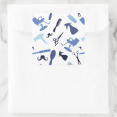 Sticker Carré Outil de coiffure (Sac)