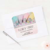 Sticker Carré Outils de décoration Pastel Cake Business (Enveloppe)