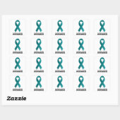 Sticker Carré Ovarian Cancer Awareness (Feuille)
