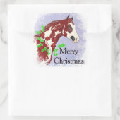 Sticker Carré Overo Paint Horse (Sac)