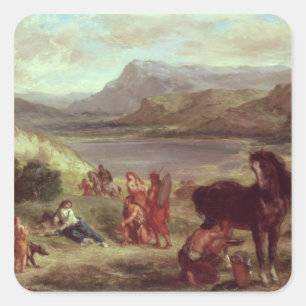 Sticker Carré Ovid parmi le Scythians, 1859