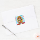 Sticker Carré Pack d'autocollants de la déesse Lakshmi (Enveloppe)