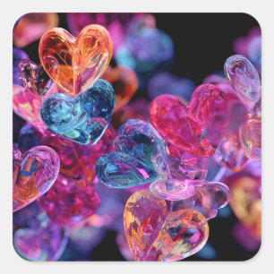 Sticker Carré Pack d'autocollants drôles pour la Saint-Valentin