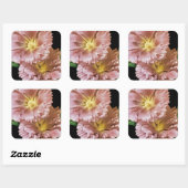 Sticker Carré Packet Vintage de semences Hollyhock (Feuille)