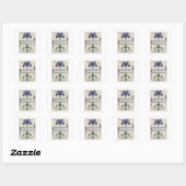 Sticker Carré Packs De Semences Fleurs Iv (Feuille)