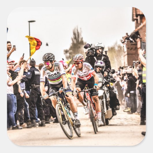 Sticker Carré Pacte avec le diable - Paris Roubaix 2018 (Devant)