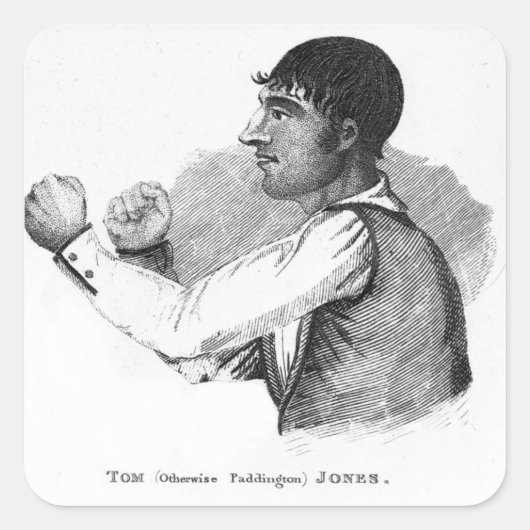 Sticker Carré Paddington Tom Jones (Devant)