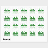Sticker Carré Paddle plus vite j'entends Banjos (Feuille)