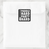 Sticker Carré Pagaie dure, Partie dure (Sac)
