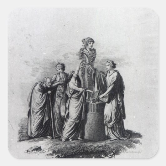 Sticker Carré Page de titre de l'adaptation de Muzio Clementi (Devant)