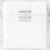 Sticker Carré Page de titre de San Francisco California (Sac)