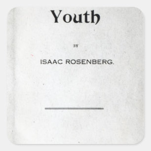 Sticker Carré Page titre à 'Youth