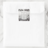 Sticker Carré Page Titre du livre 9 (Sac)