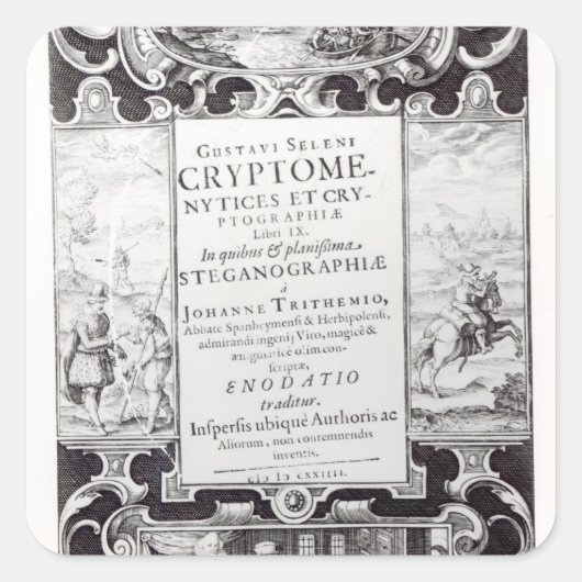 Sticker Carré Page Titre du livre 9 (Devant)