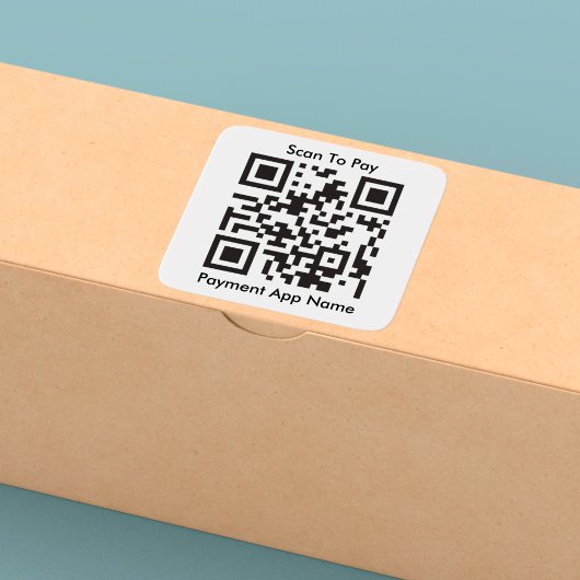 Sticker Carré Paiement de code QR