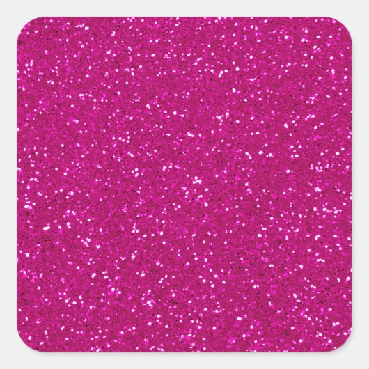 Sticker Carré Paillette rose (Devant)