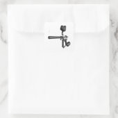 Sticker Carré Painball Gun 4 (Sac)