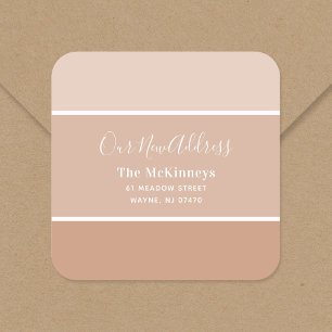 Sticker Carré Paint Rust Swatch Nouvelle adresse