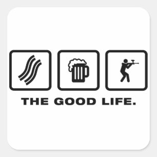 Sticker Carré Paintball