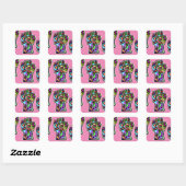STICKER CARRÉ PAIX (Feuille)