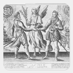 Sticker Carré Paix avec l'Espagne