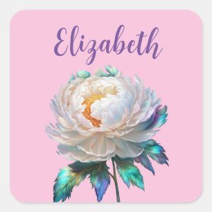 Sticker Carré Paix de Peony