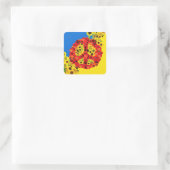 STICKER CARRÉ PAIX POUR L'UKRAINE ! (Sac)