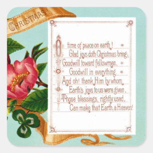 Sticker Carré Paix sur Terre