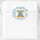 Sticker Carré Paix véritable (Sac)